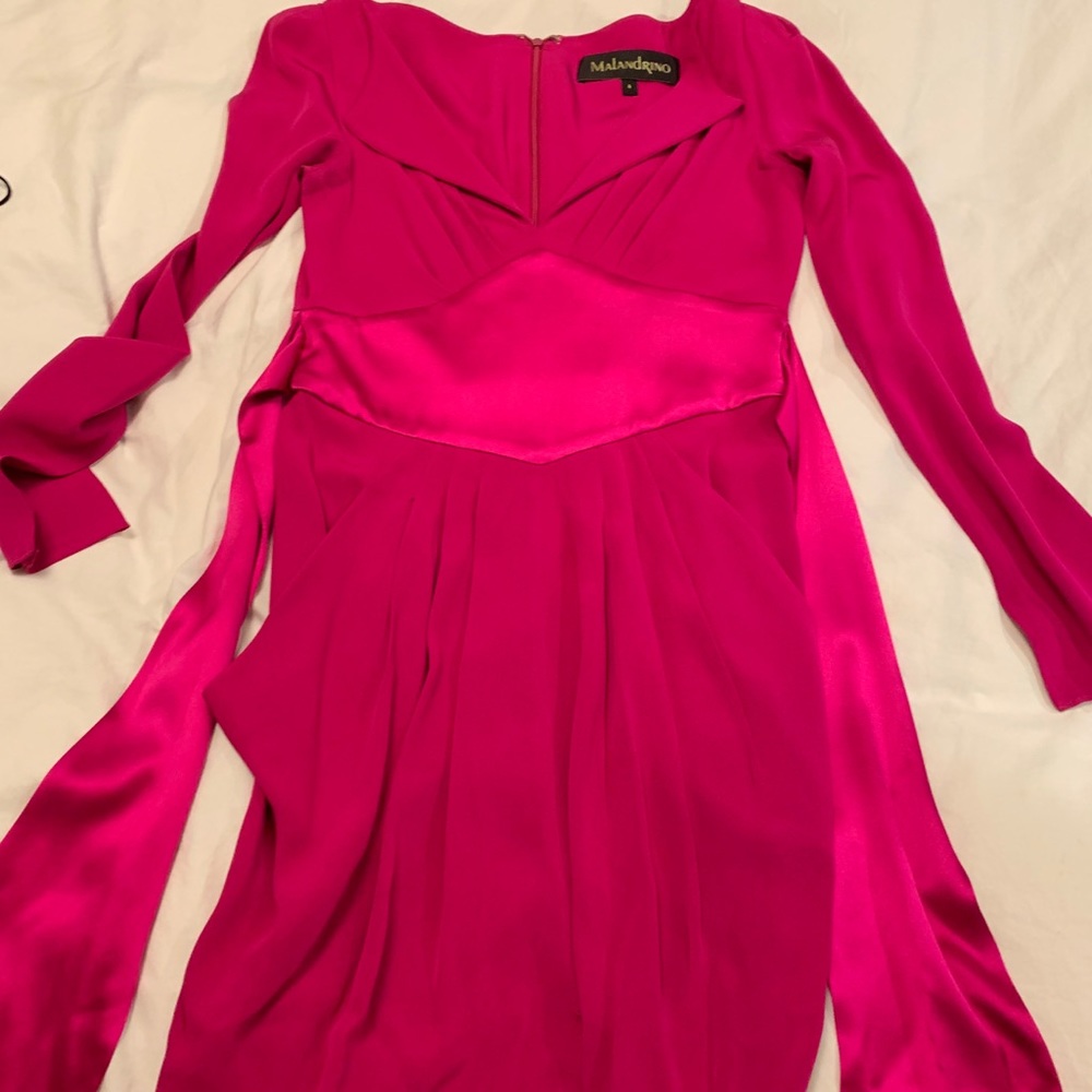 Pink long sleeve Catherine malandrino dress